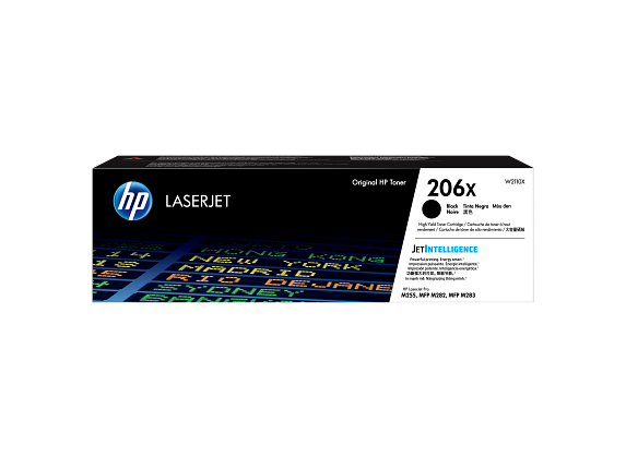 HP Toner noire LaserJet 206X authentique grande capacité