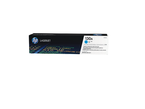HP Cartouche de toner cyan d'origine LaserJet 130A