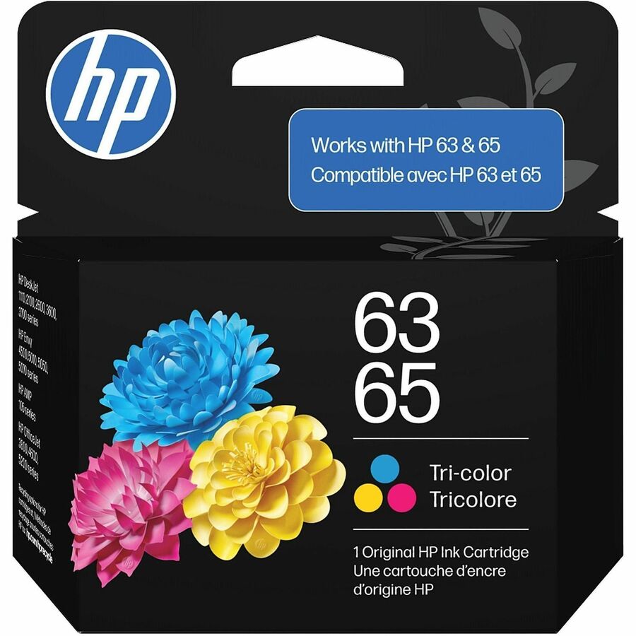 Cartouche d’encre HP 63 - Original, cyan, magenta, jaune