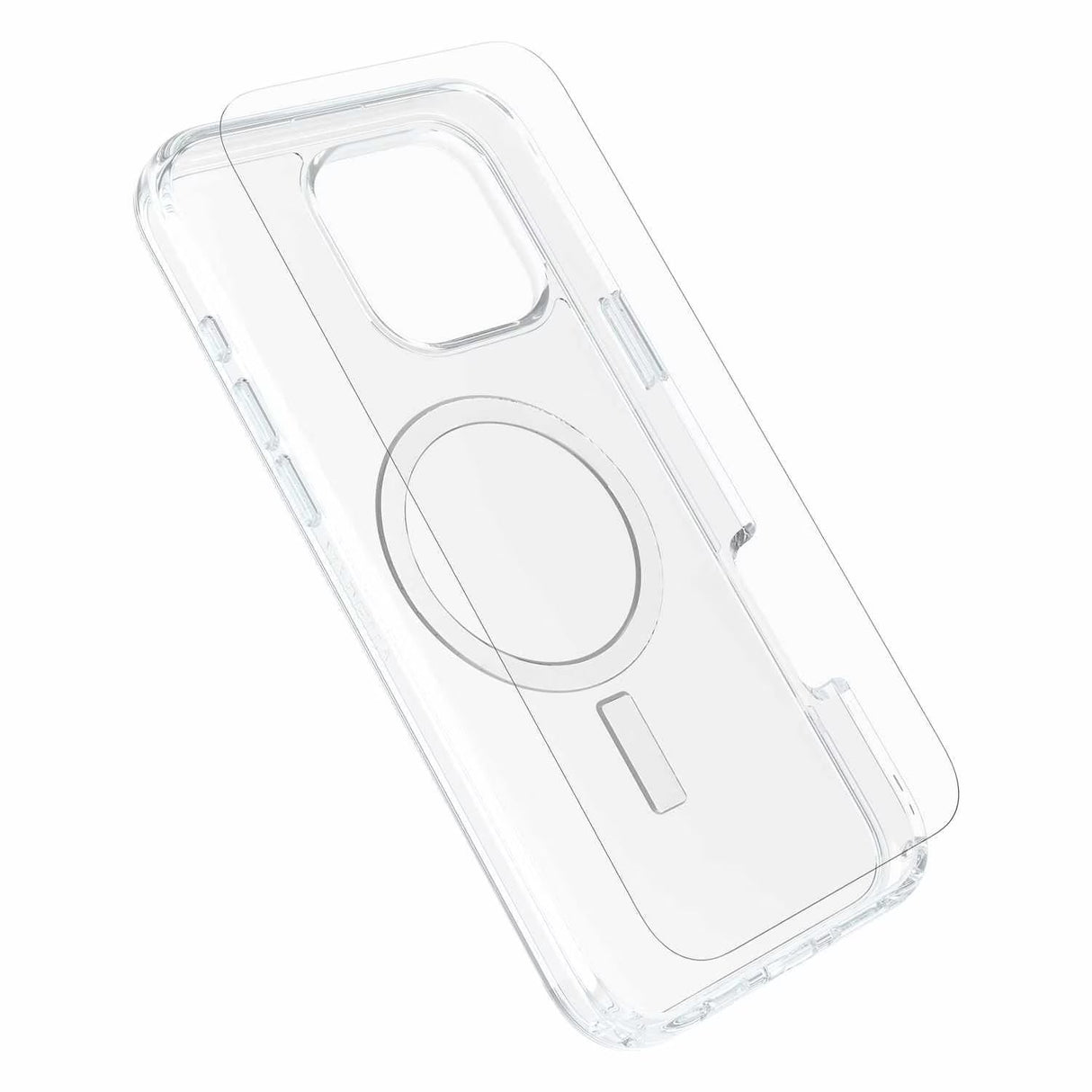 Protection+Power Kit (Symmetry Clear MagSafe Glass+30W White Wall Charger) for iPhone 16 Pro Max