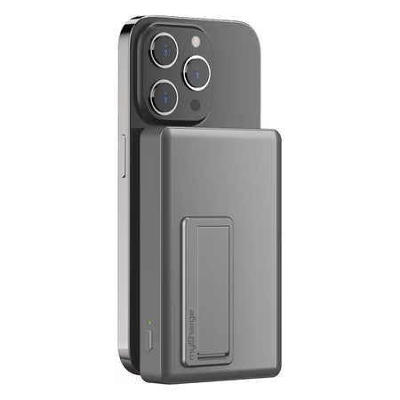 Batterie externe portable sans fil MagLock compatible MagSafe, 6 000 mAh, graphite