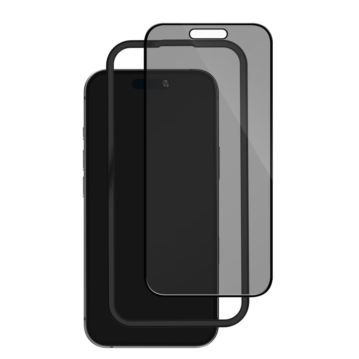 Protecteur D'écran à Confidentialité en Verre Trempé avec Kit D'Installation pour iPhone 16/15