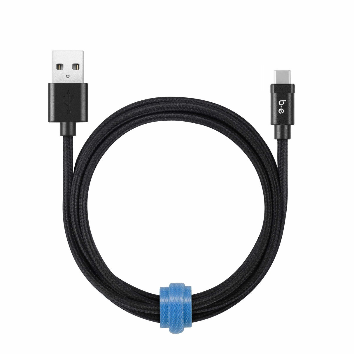 Cable Tressé de Charge/Sync USB-C vers USB-A 6ft Noir