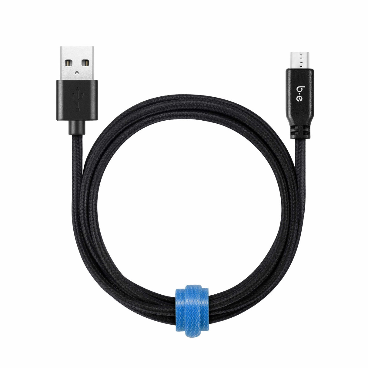 Braided Micro USB to USB-A Charge/Sync Cable 4ft Black