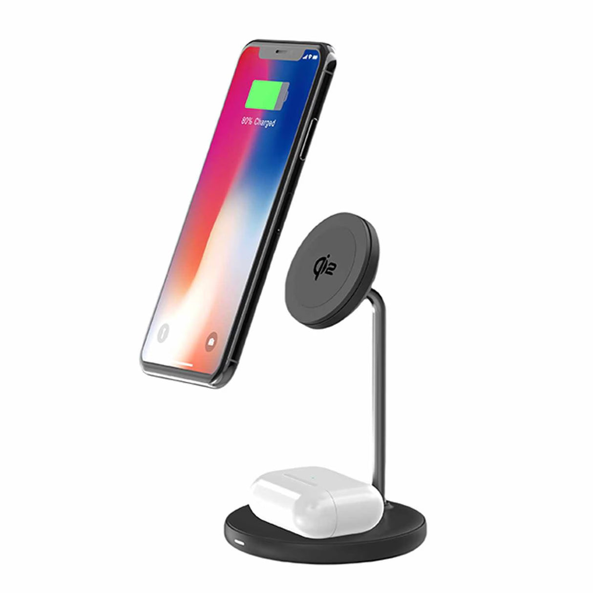 Qi2 2-in-1 Wireless Charging Stand MagSafe Compatible 15W