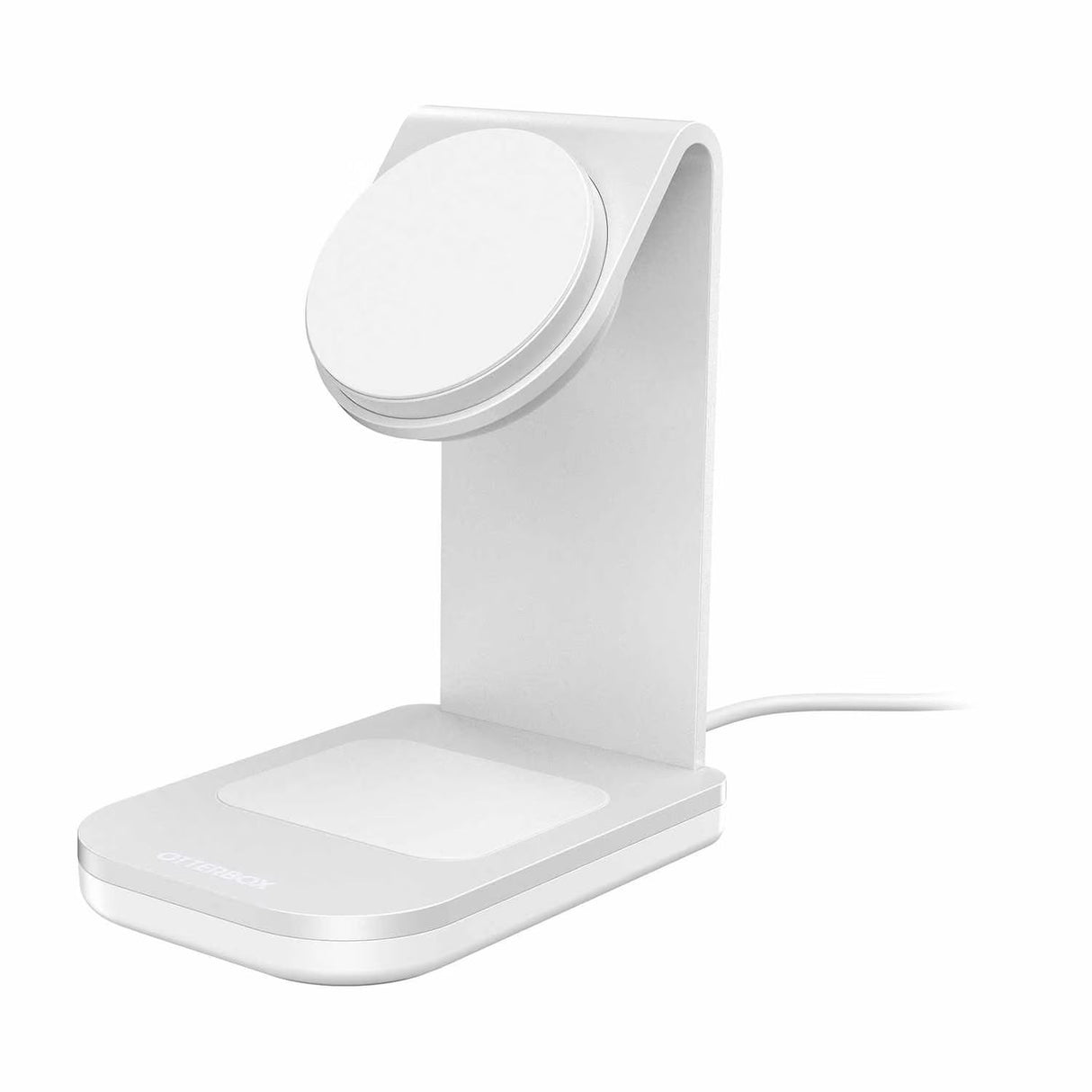 25W 2-in-1 Qi2 Wireless Charging Stand White