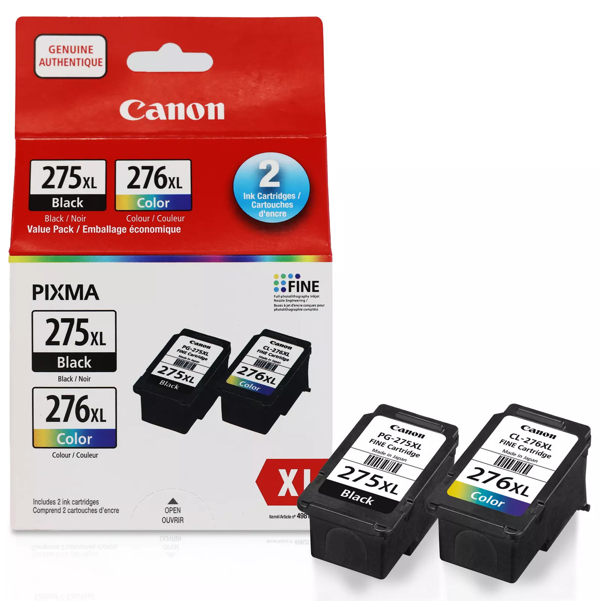 Canon - Cartouche jet d'encre PG-275XL / CL-276XL