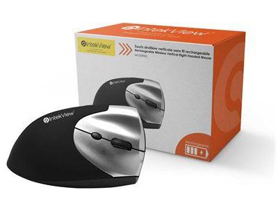 IntekView Mouse - 2.4GHz Rechargeable Wireless Vertical Right-Handed
