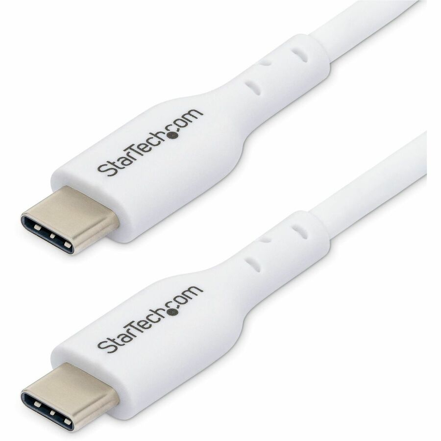 Câble USB‑C StarTech 2 m (6,6 pi) blanc – charge 60 W (3 A) et synchrinisation USB 2.0
