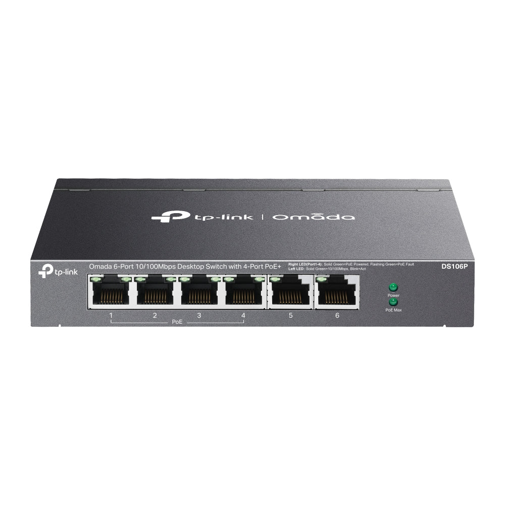 TP-Link Omada DS106P commutateur réseau Non-géré Fast Ethernet (10/100)