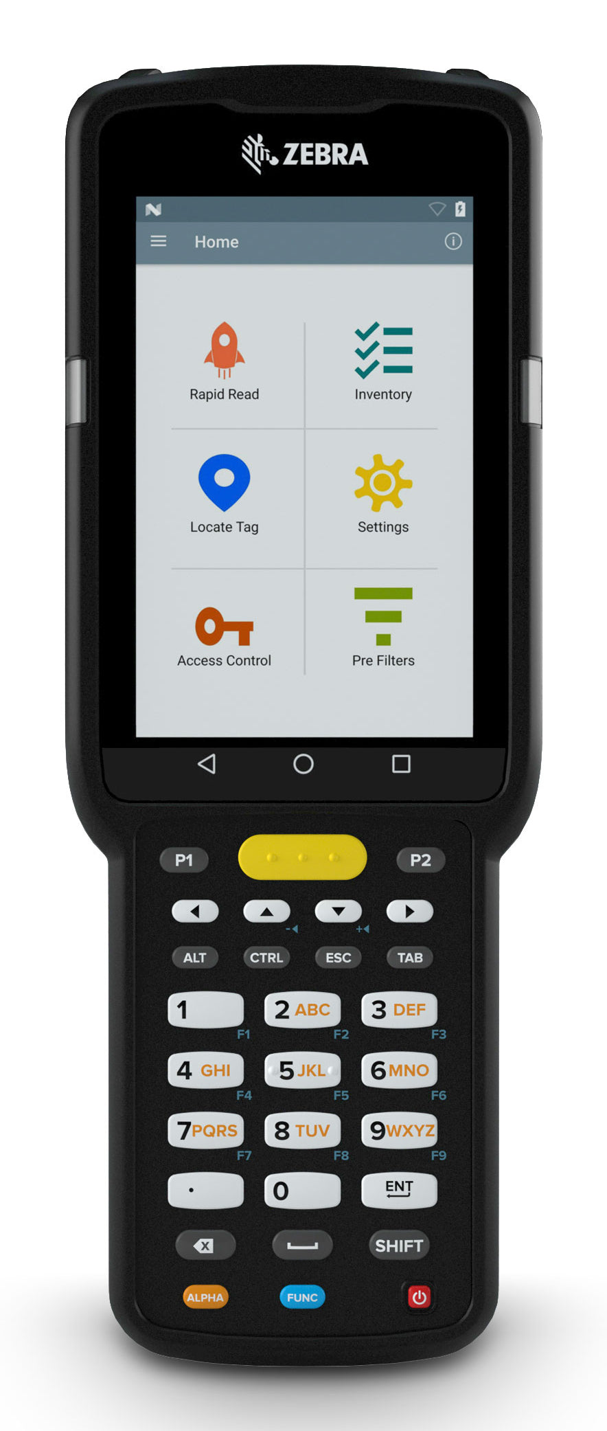 Zebra MC3390xR ordinateur portable de poche 10,2 cm (4") 800 x 480 pixels Écran tactile 743 g Noir