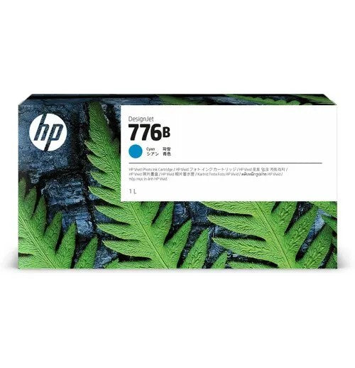 HP 776B Printer Cyan Ink Cartridge - 1 liter - inkjet, color, A4