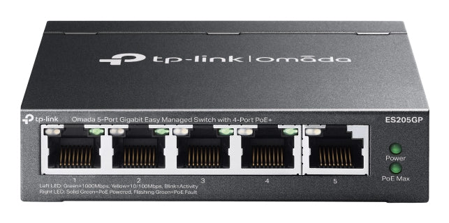 TP-Link Omada ES205GP commutateur réseau Géré Gigabit Ethernet (10/100/1000)