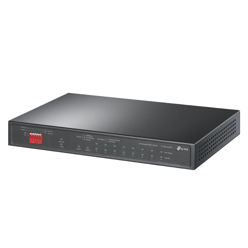 TP-Link TL-SG1210PP commutateur réseau Non-géré Gigabit Ethernet (10/100/1000)