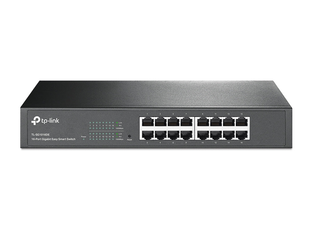 TP-Link TL-SG1016DE commutateur réseau Géré L2 Gigabit Ethernet (10/100/1000) Noir