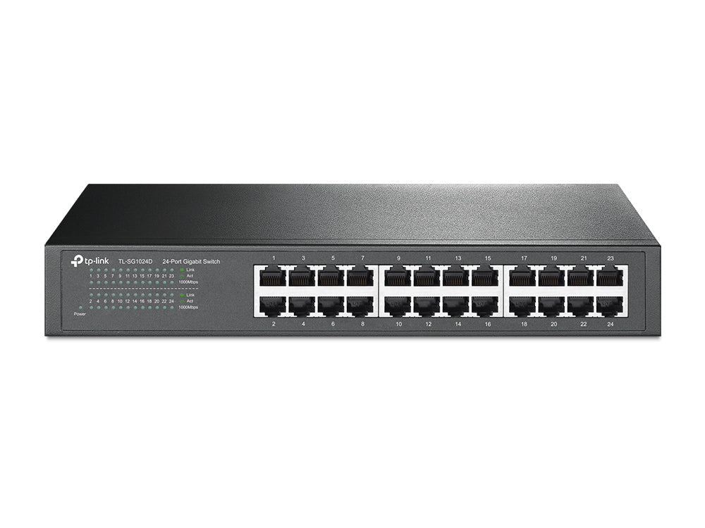TP-Link TL-SG1024D commutateur réseau Non-géré Gigabit Ethernet (10/100/1000) Gris