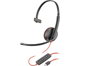 Poly Blackwire 3210 Headset - Mono USB-C with noise-canceling microphone