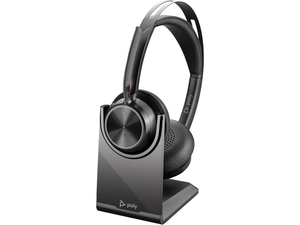 Micro‑casque Poly Voyager Focus 2 ‑ Bluetooth stéréo USB‑C avec ANC 91 m - Remplace Poly-77Y86AA
