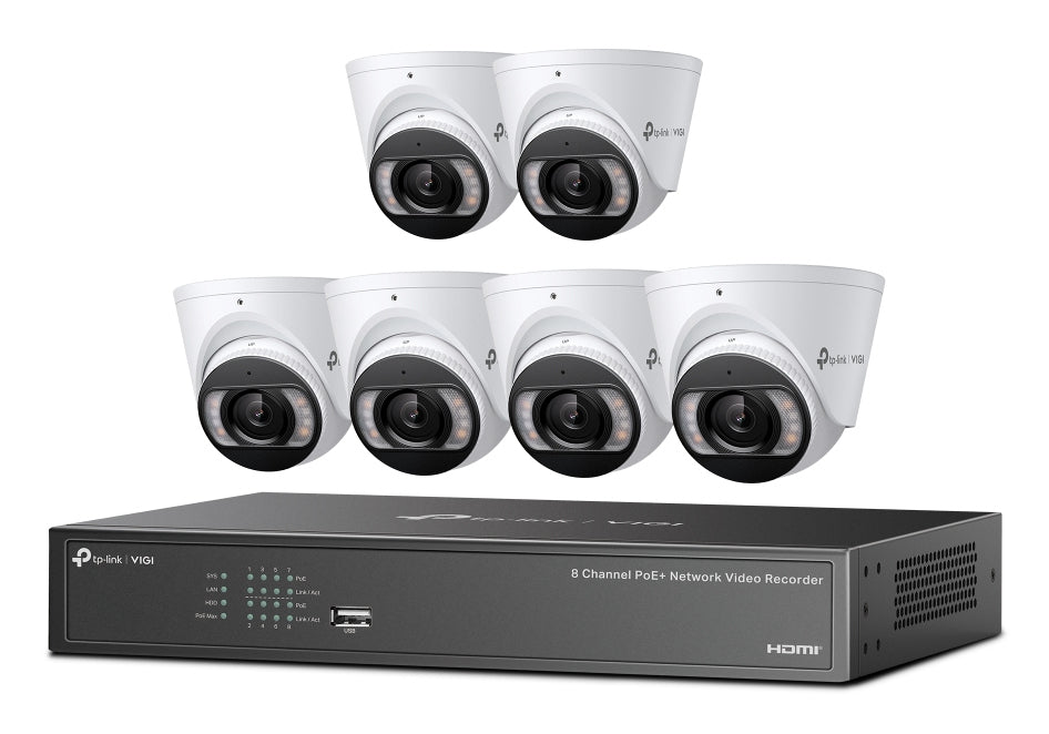 TP-Link VIGI 4MP TURRET IPC & 8-CH NVR KIT kit de vidéo-surveillance Avec fil 8 canaux