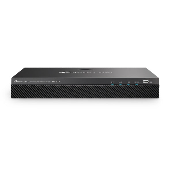 TP-Link VIGI NVR2008H-8MP Enregistreur vidéo sur réseau Noir