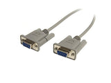 StarTech Null Modem Serial Cable - DB9 F/F Crossover, 25 ft