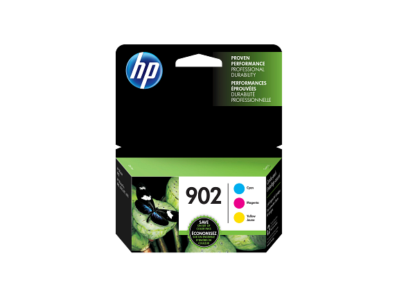 HP 902 Pack de 3 cartouches d’encre cyan/magenta/jaune authentique