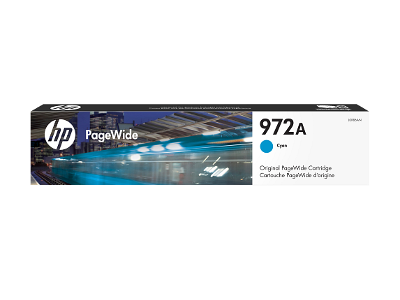 HP 972A cartouche PageWide authentique, cyan
