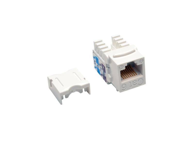 Tripp Lite Keystone Jack - RJ45 Cat6, 568A/568B, White
