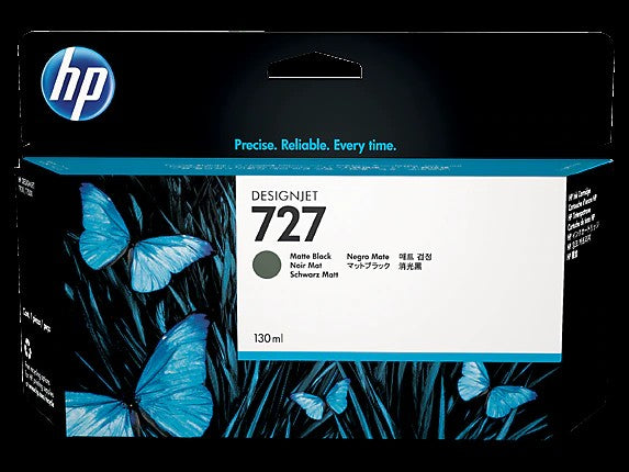 HP 727 cartouche d'encre Designjet noire mate, 130 ml