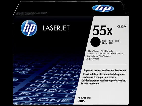 HP 55X toner LaserJet noir grande capacité authentique