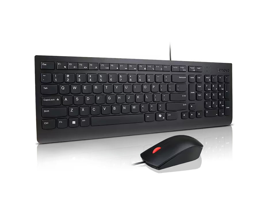 Ensemble clavier-souris Lenovo Essential filaire avec IA EN