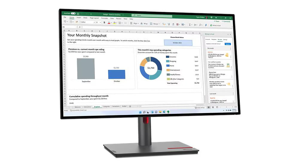 Moniteur Lenovo P27q-30 - 27"
