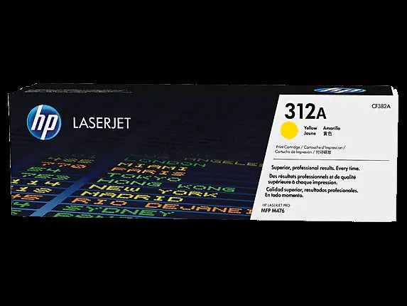 HP Cartouche 312A toner Jaune LaserJet