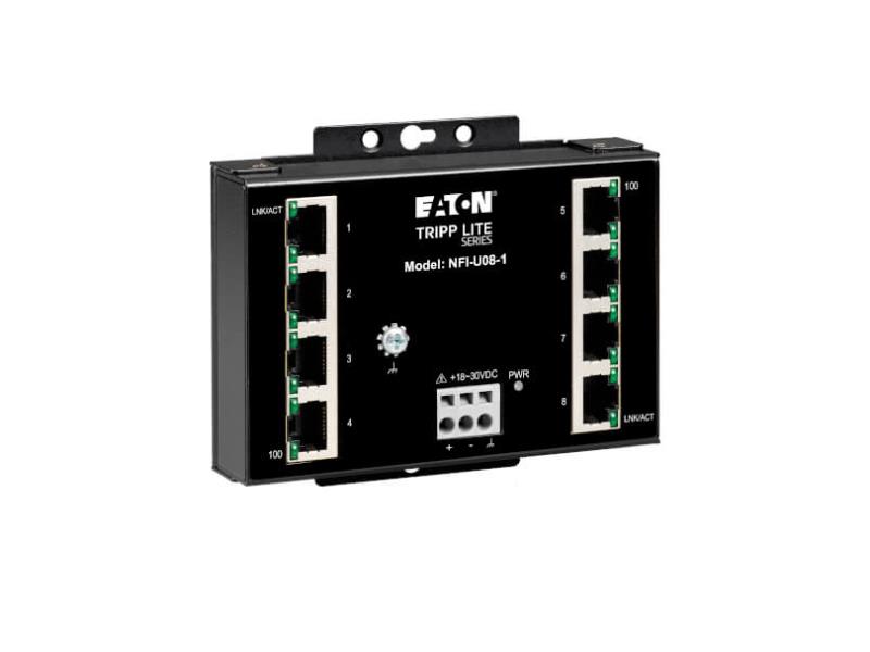 Tripp Lite Network Switch - 8-Port Gigabit, 10/100, Wall-Mount