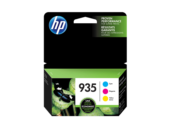 HP 935 Pack de 3 cartouches d’encre cyan/magenta/jaune authentique