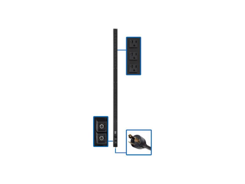 Tripp Lite PDU - Basic, 24 Outlets, L5-30P, 10 ft, Vertical