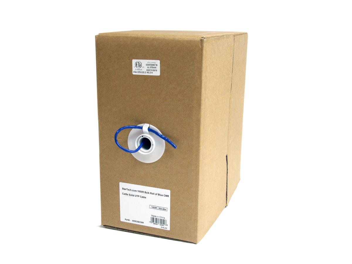 StarTech Network Cable - Cat5e Bulk 1000 ft, Blue, 1 Gbps