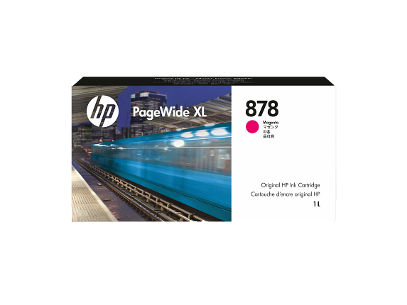 HP 878 1-liter Magenta PageWide XL Ink Cartridge