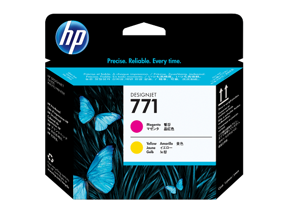HP 771 tête d'impression DesignJet magenta/jaune