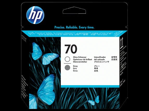 HP 70 optimiseur de brillant et tête d'impression DesignJet grise