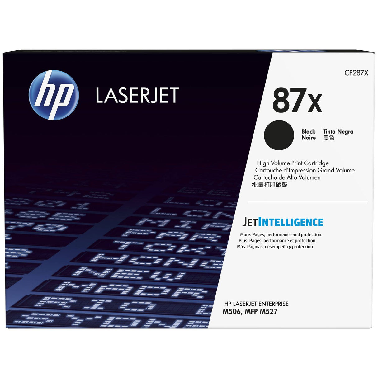 HP 87X toner LaserJet noir grande capacité authentique