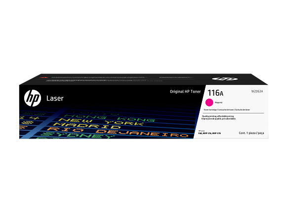 HP Cartouche de toner laser authentique 116A, magenta