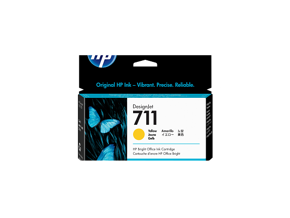 HP 711 cartouche d'encre DesignJet jaune, 29 ml