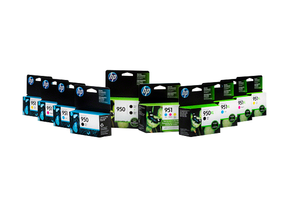 HP Pack de 4 cartouches d'encre 950XL noir grande capacité/ 951 cyan/magenta/jaune authentiques