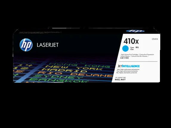HP 410X toner LaserJet cyan grande capacité authentique