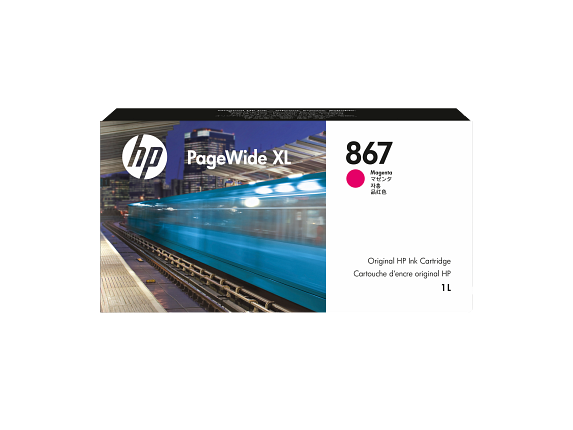 HP Cartouche d’encre 867 PageWide XL, magenta, 1 litre