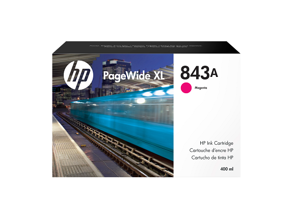 HP 843A cartouche d'encre PageWide XL magenta, 400 ml