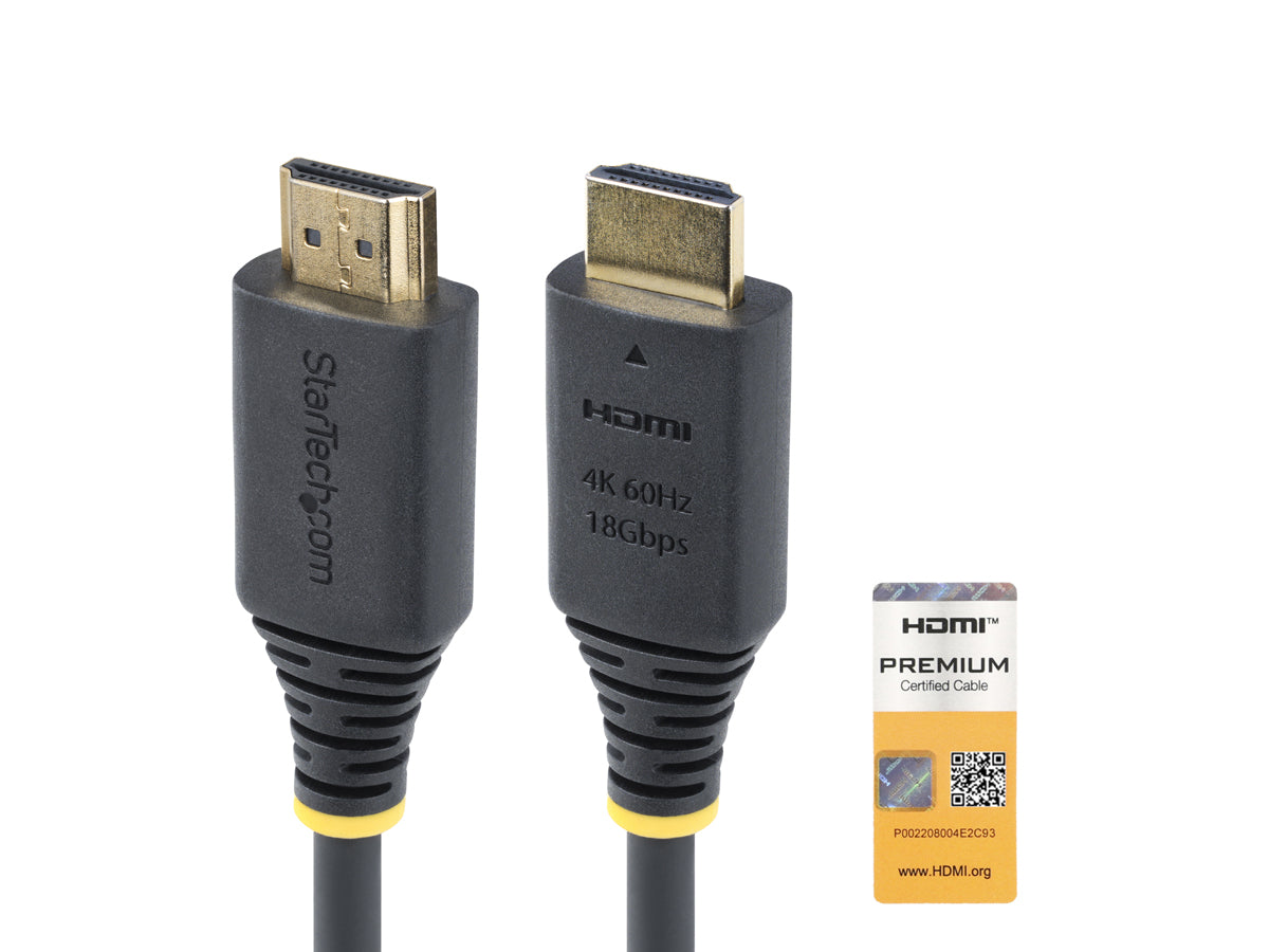 Câble HDMI StarTech ‑ 4K 60 Hz certifié Premium, 3 m (10 pi)