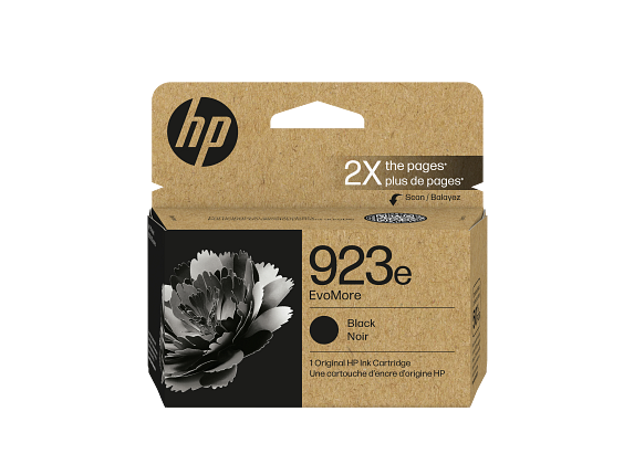 HP 923e Cartouche d’encre authentique Noir EvoMore