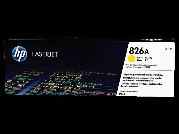 HP Cartouche de toner jaune d'origine LaserJet 826A